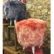 Peluş Puf konforlu Beyaz-Sarı-Pembe-Mavi-Rangarenk  Puflar